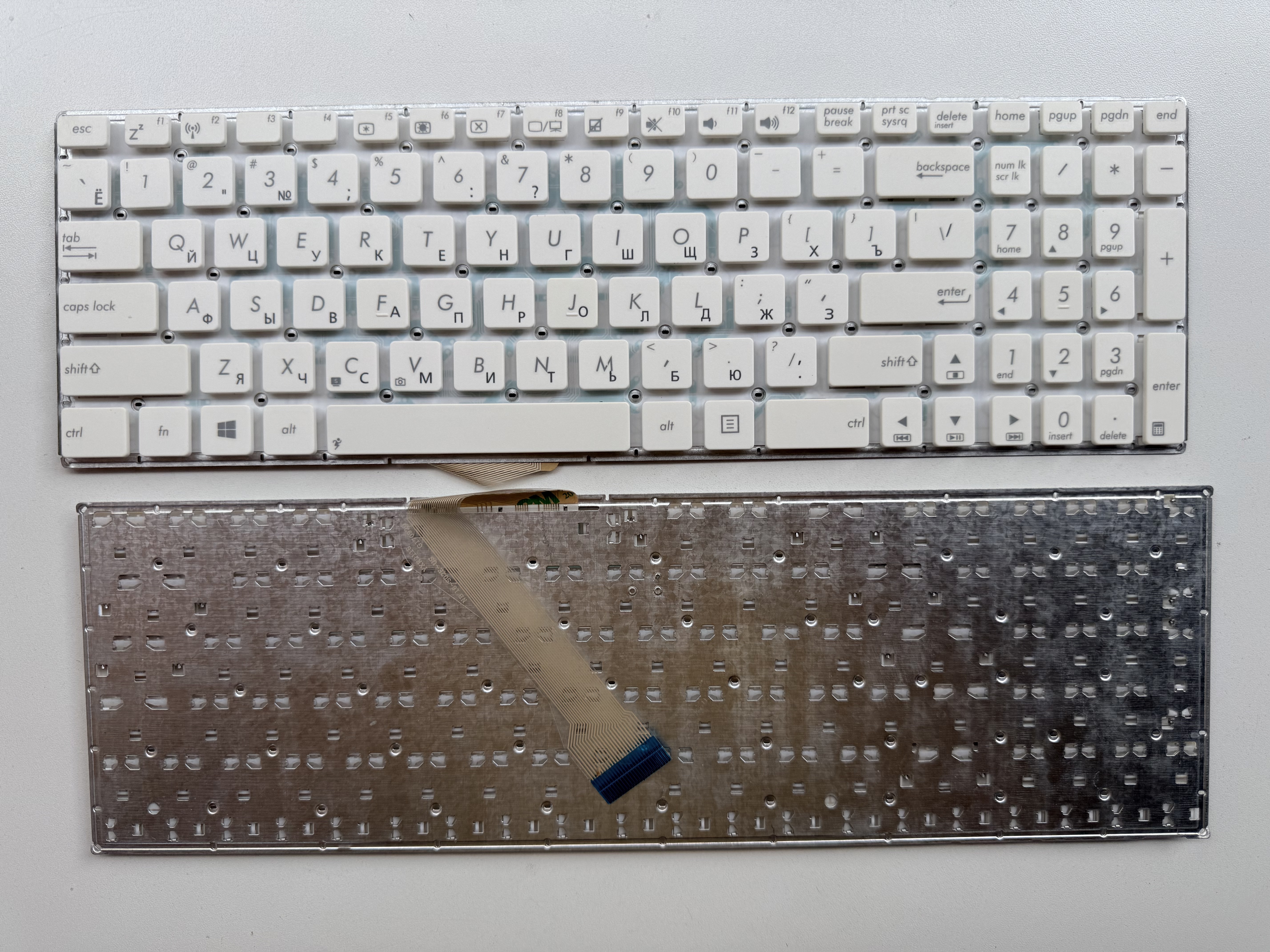Picture of Laptop Russian keyboard forNew Replacement Laptop Keyboard For ASUS E502 WHITE (OEM) RU Layout
